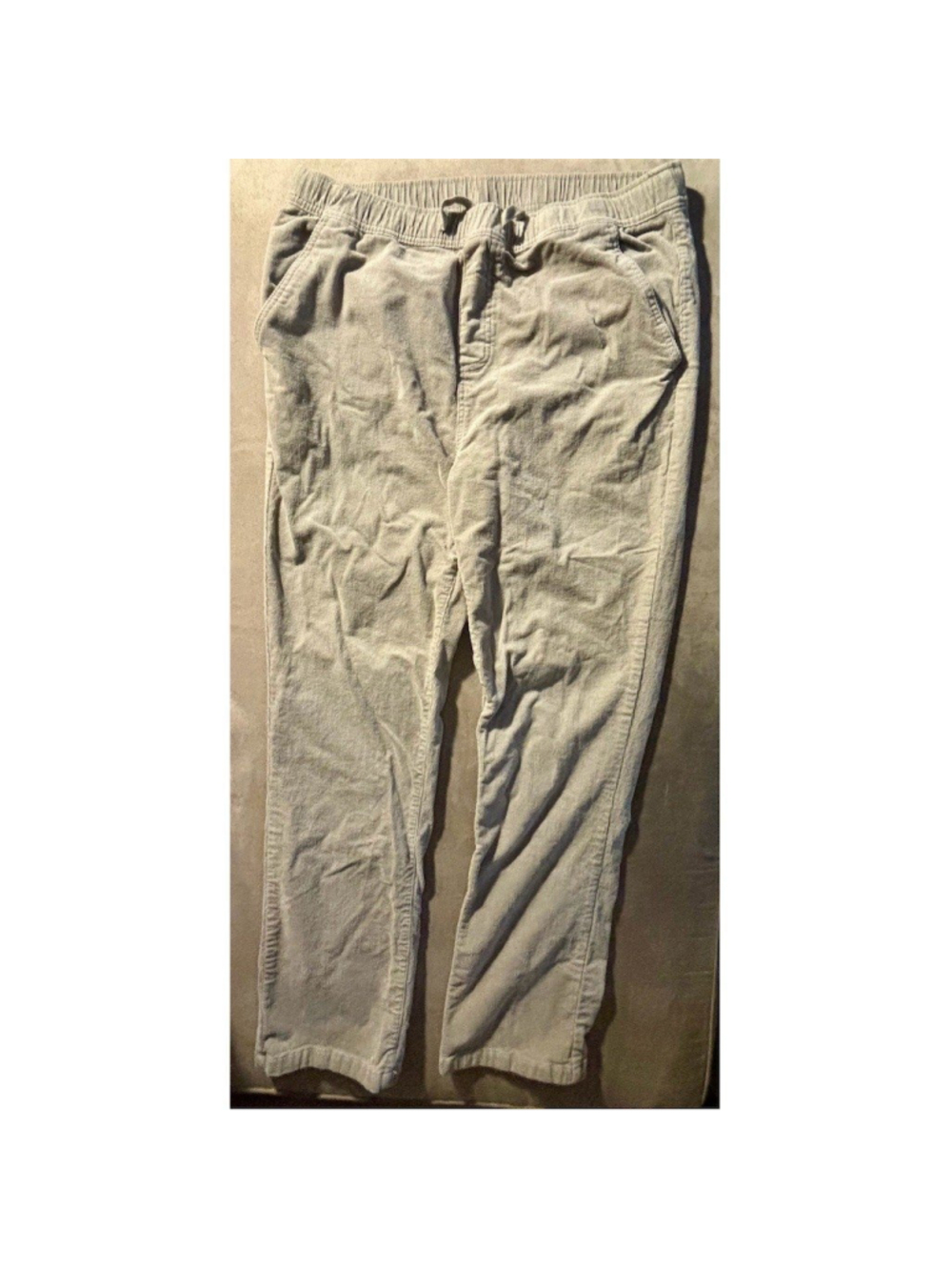 Katin Pants Men's Size XL Tan Khaki Elastic Waist Drawstring Straight Leg